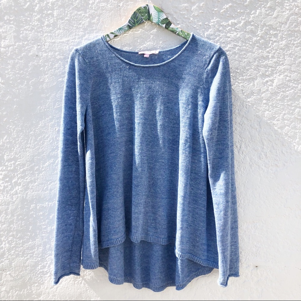 Calypso St. Barth Linen Long Sleeve Hi Low